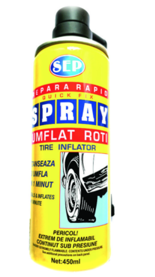 Spray pentru reparat anvelope  450 ml
